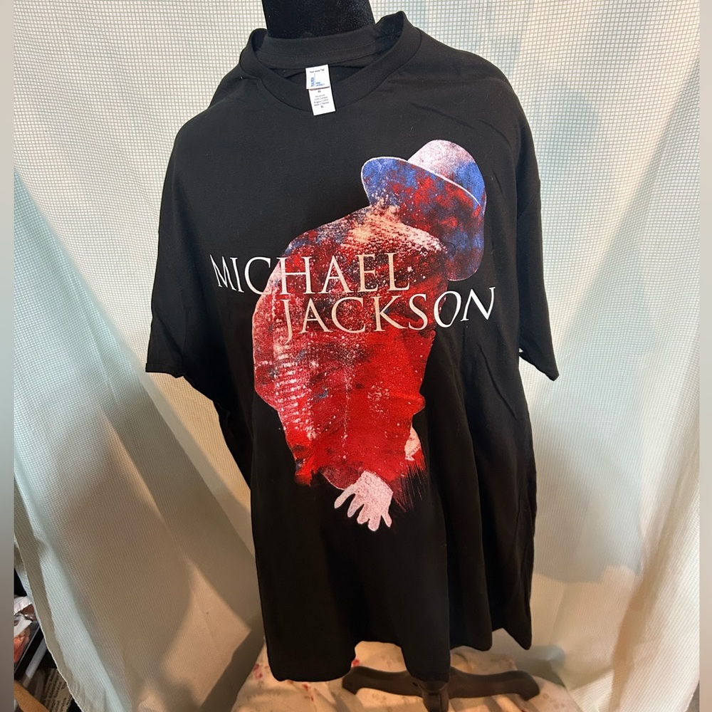 Black Michael Jackson Graphic T-Shirt-unisex XL official license